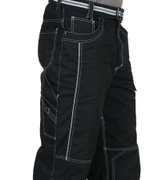 Брюки СИРИУС-ПРЕСТИЖ мужские летние черные, кант СВМ