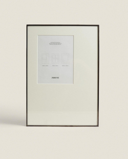 Zara Home Фоторамка из стекла, цвет чёрный, 30 см