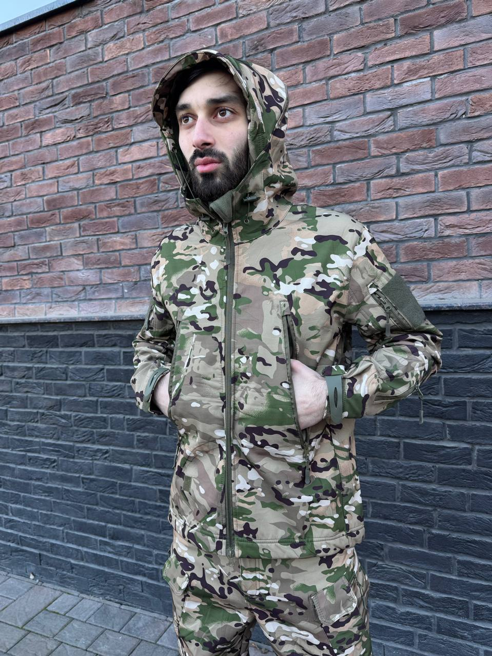 Тактический демисезонный костюм / softshell / мультикам