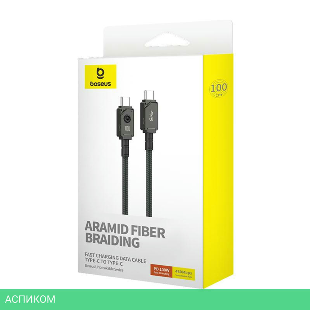 Кабель Baseus Unbreakable 1m Cluster Black (P10355800111-00)