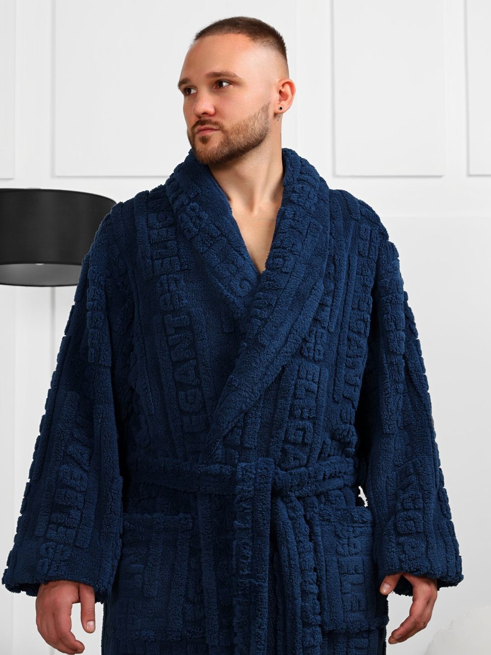 Халат мужской Идеал-3 Виотекс СИНИЙ