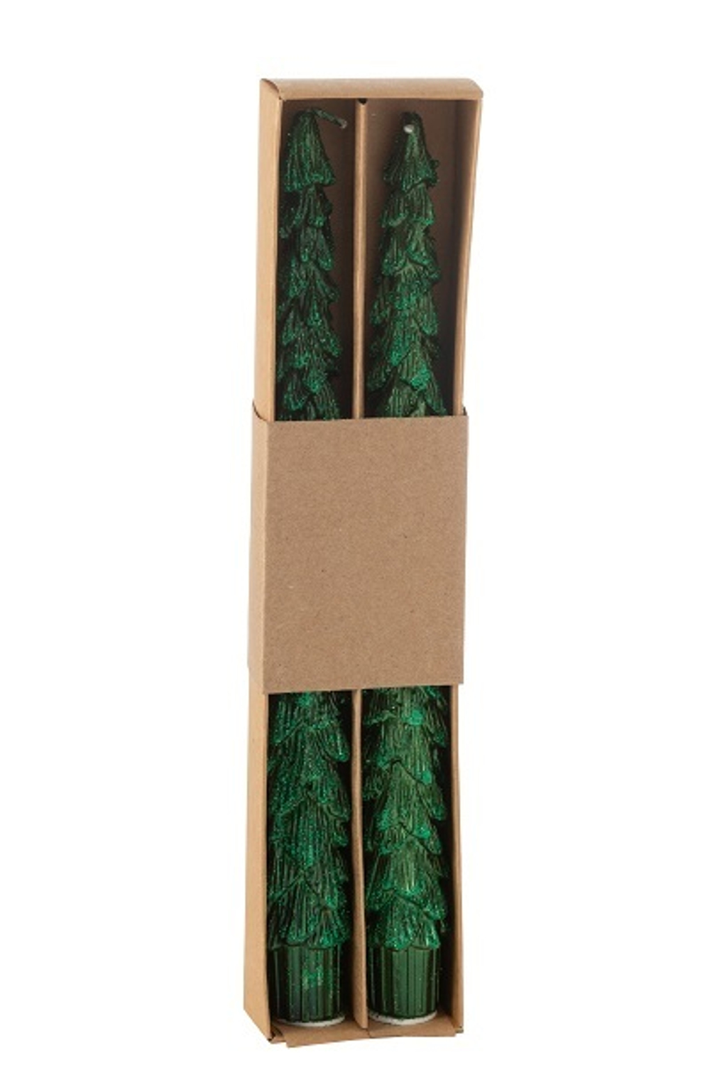 Набор из 2-х свечей "Еловая ветка" 5,5x3,5x26,5см
