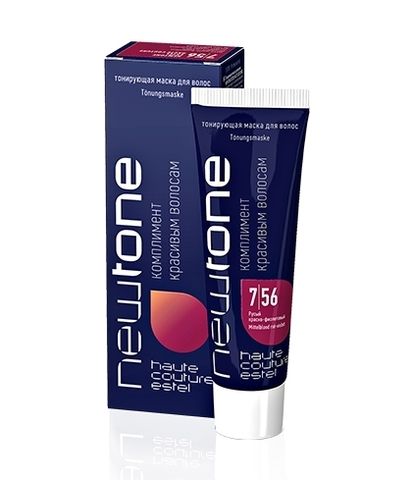 Тонирующая маска для волос NEWTONE 7/56 Русый краснофиолетовый (60 мл)
