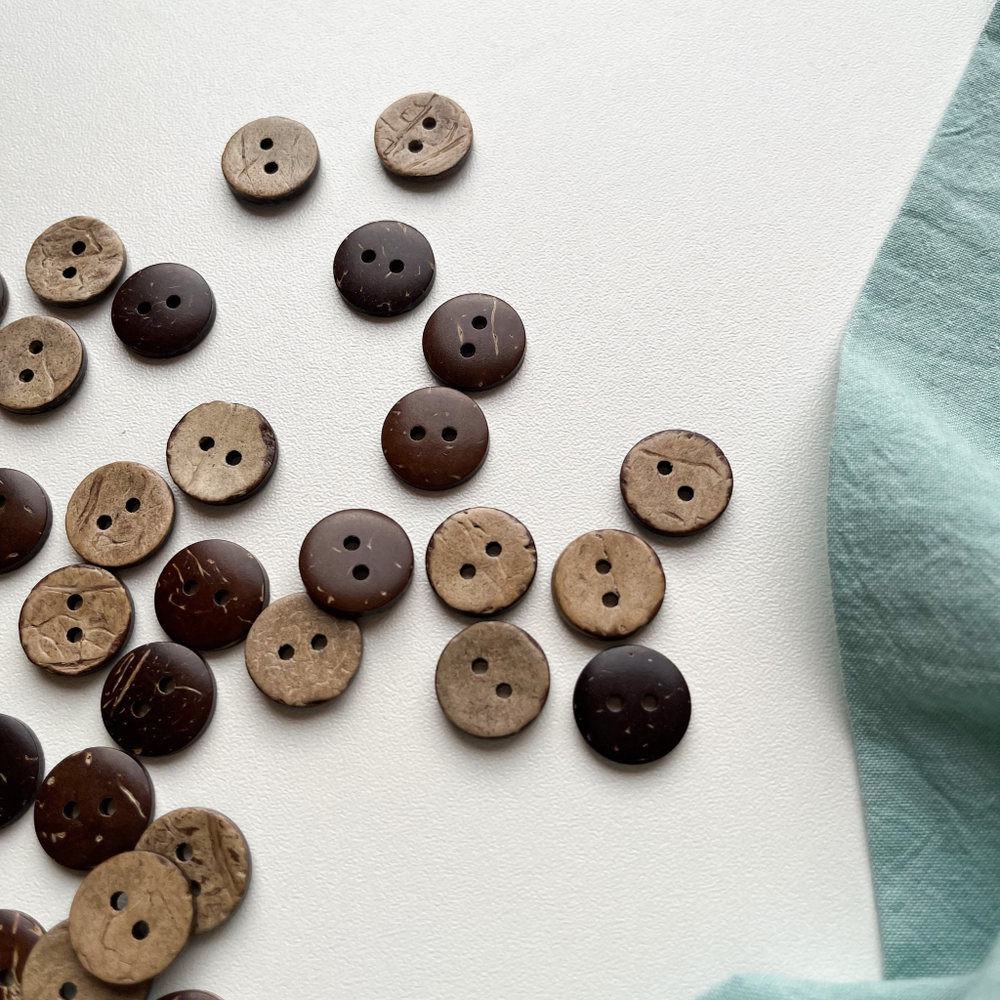 Пуговицы Кокосовые 15мм