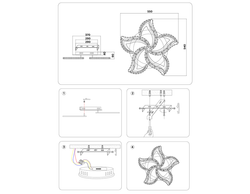 Ambrella Управляемый светодиодный светильник Ice FA1723