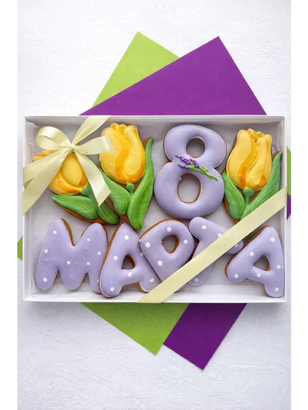 Набор имбирных пряников на 8 марта, вкусный подарок