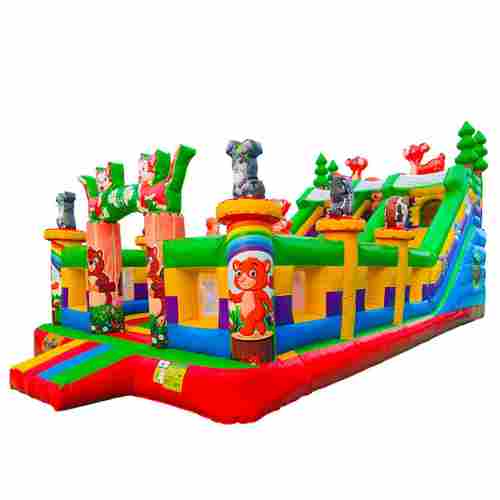 Коммерческий надувной батут «Лесная команда», 10*5*5 м