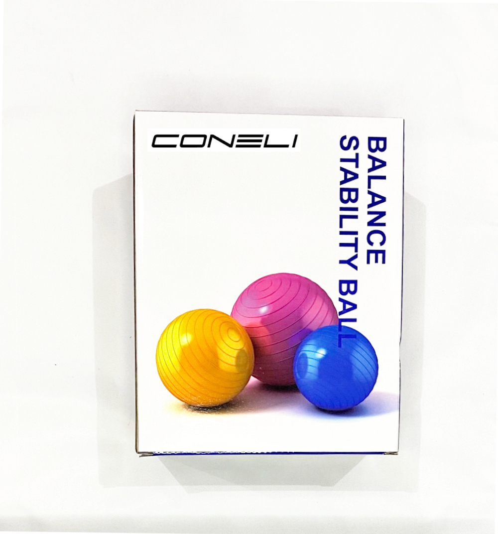 Фитбол с насосом Coneli 75 см синий