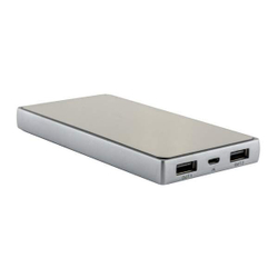 Аккумулятор внешний универсальный Remax PPP 12- 10000 mAh Proda Superalloy power bank (2USB: 5V-2.0A) Silver Серебристый