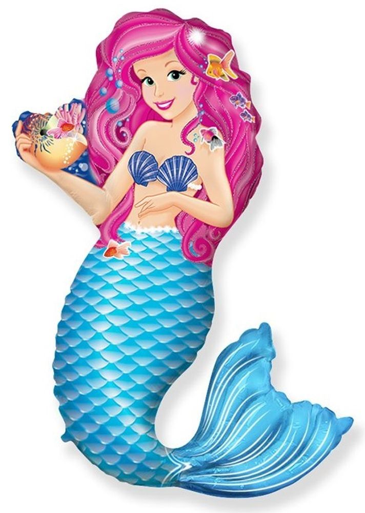 FM (15&#39;&#39;/38 см) Мини-фигура, Русалочка с ракушкой, 1 шт.