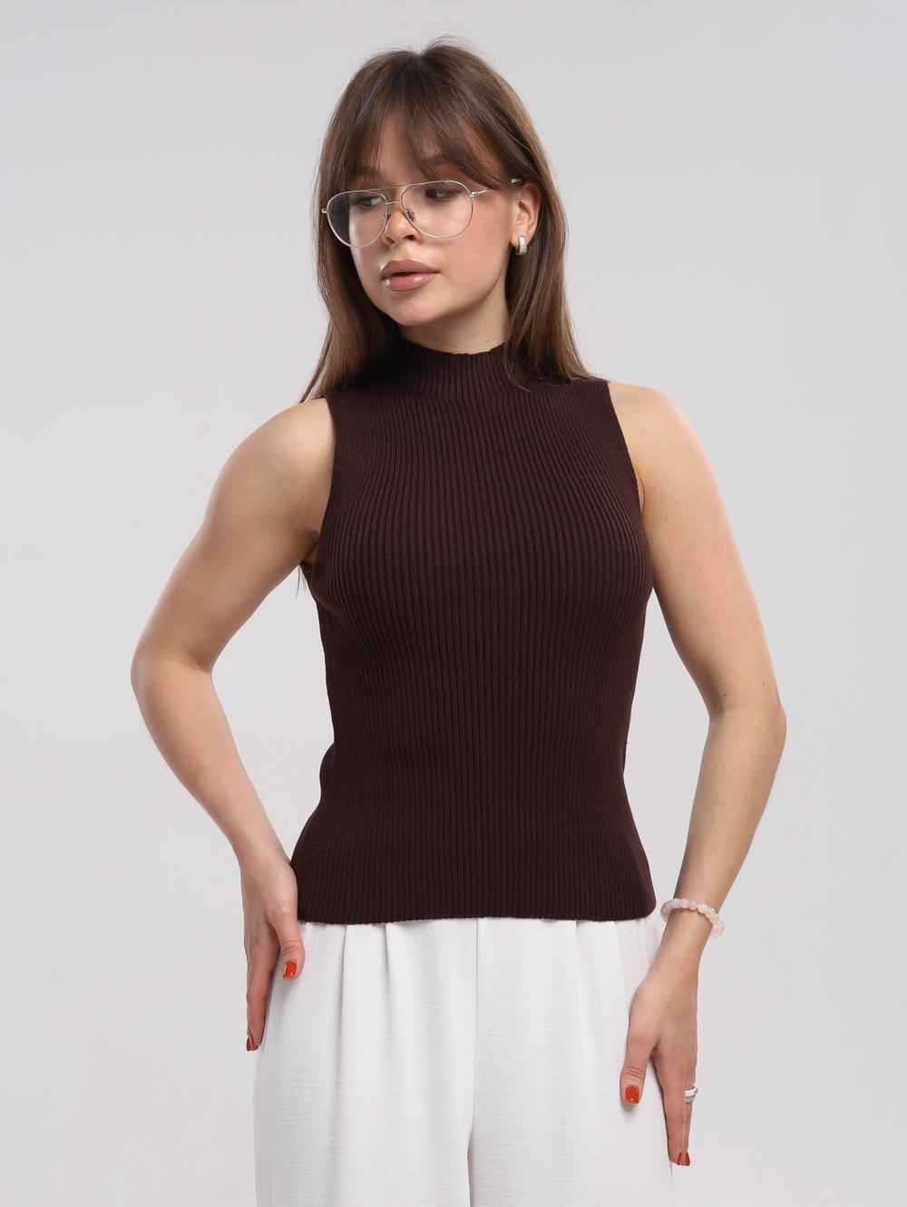 Топ вязаный под пиджак