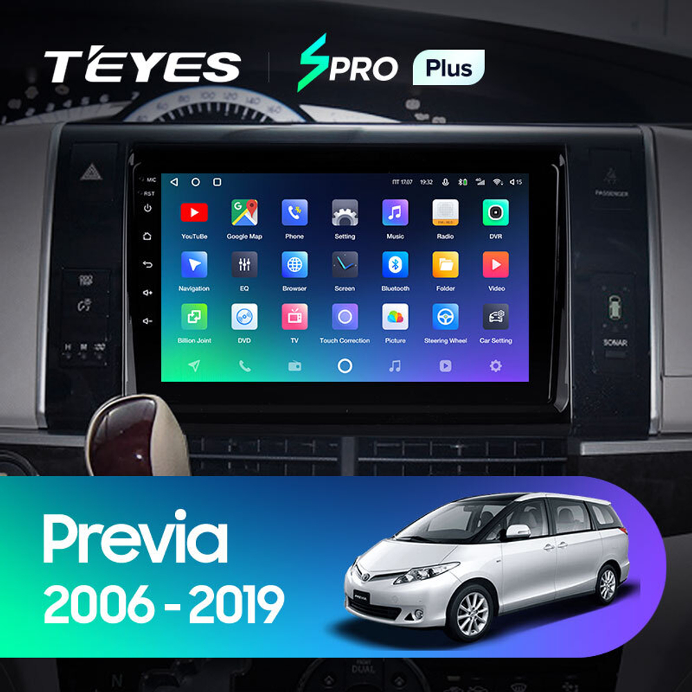 Teyes SPRO Plus 9" для Toyota Previa 2006-2019