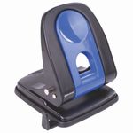 Дырокол металлический BRAUBERG "Office Expert", до 35 листов, черно-синий, 228605