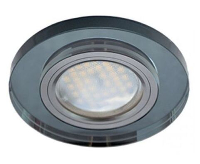Светильник встраиваемый Ecola DL1650 MR16 GU5.3 круг, стекло, черный/черный хром 25x95 FB1650EFF 1977541578932, 2 шт.