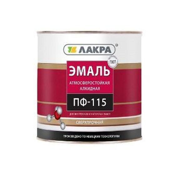 Эмаль ПФ-115 Лакра Синтез (Lakra) Зеленый 1кг