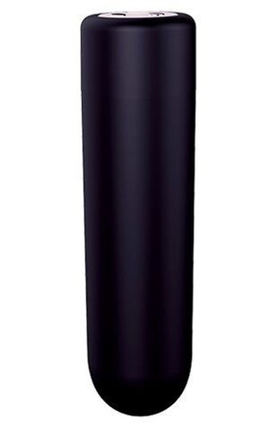 Черная перезаряжаемая вибропуля Power Bullet (Цвет: черный)