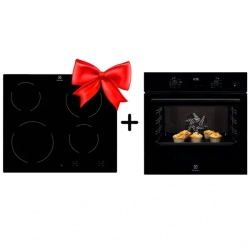 Комплект Electrolux "Духовой шкаф EOF3H50BK + поверхность EHF6240IOK"
