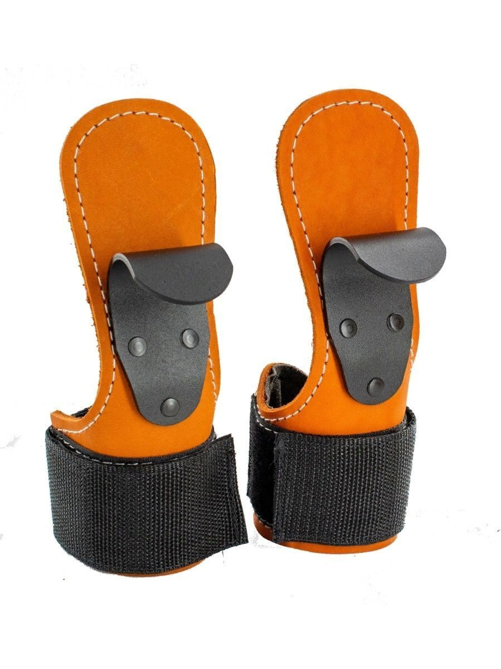 Крюки для турника и штанги ReKoy FG006, крюки для тяги, кожаные