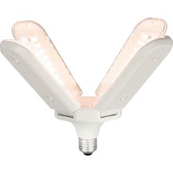 Фитолампа для растений светодиодная ЭРА GREEN LINE ФИТО-40W-PFR-E27-GR 4-х лепестковая полного спектра 40 Вт Е27 | Фитолампы Е27