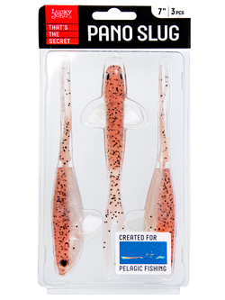 Виброхвост Lucky John 3D Series Pano Slug 7in (17.8 см), цвет Z21, 3 шт.
