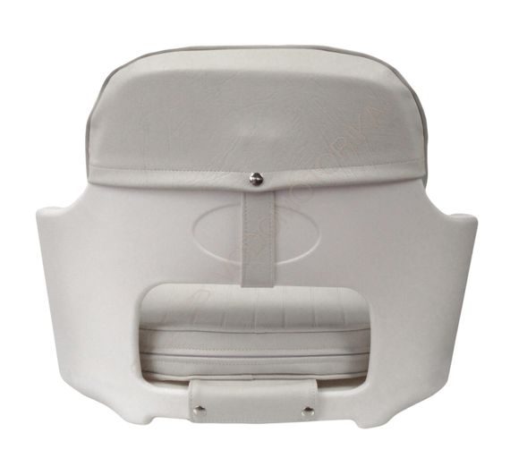 Кресло YACHTSMAN мягкое, съемные подушки, материал белый винил (1060410C)