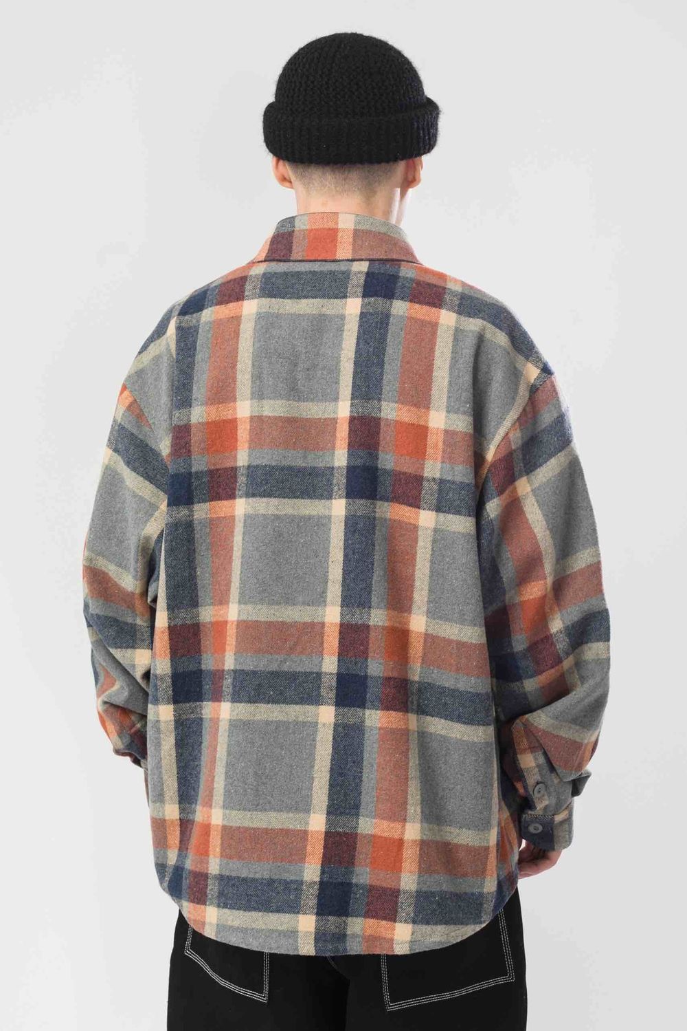 Рубашка Codered Harbor Wide Серый/Нэви/Рыжий/Бежевый Светлый