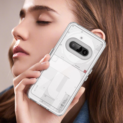 Двухкомпонентный прозрачный чехол для Nothing Phone 3a, боковые рамки мягкие прозрачные