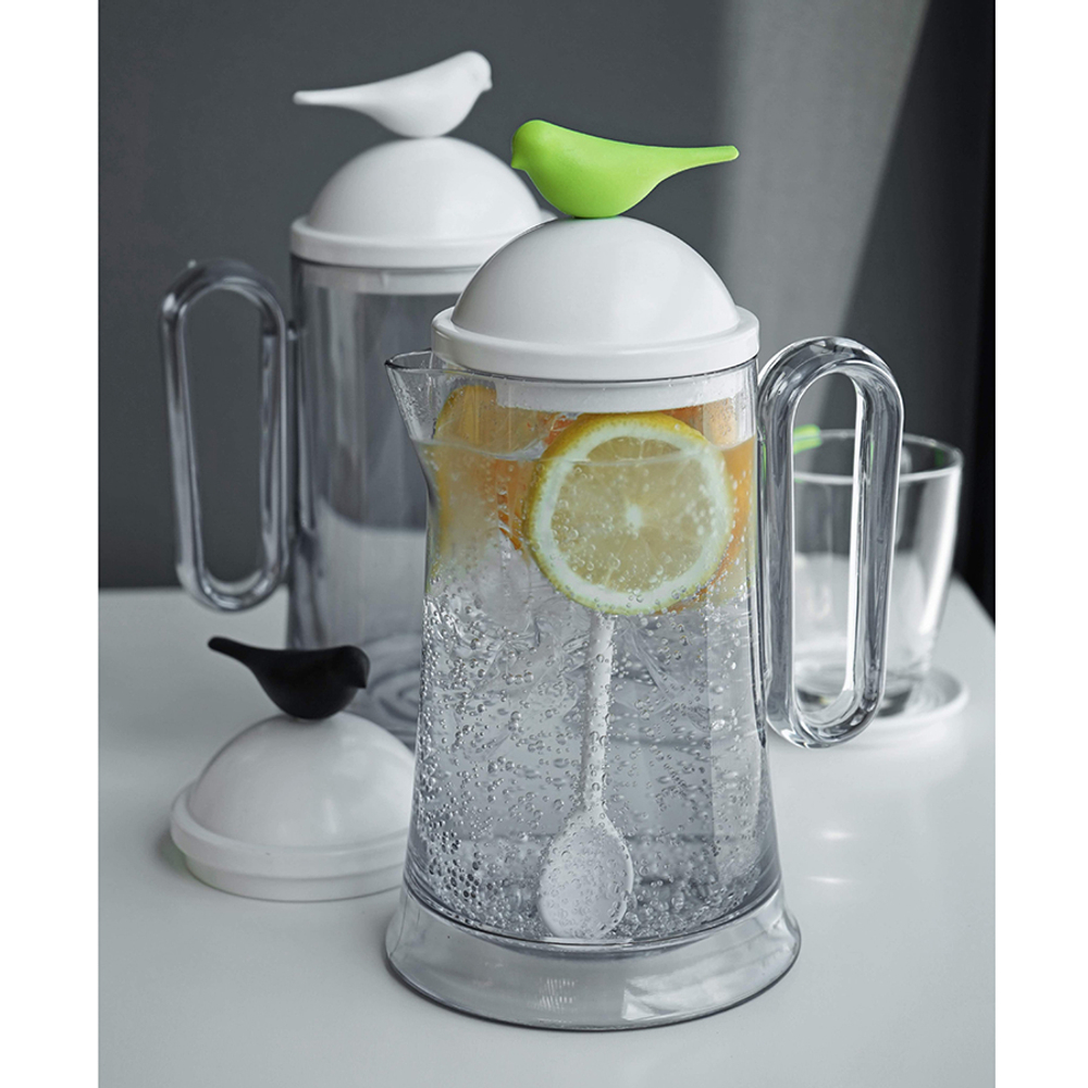 Кувшин sparrow с ложкой, белый