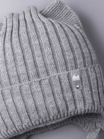 Шапка для девочки с ушками осенняя