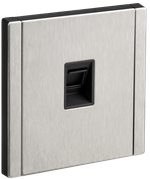 FORTE&PIANO Розетка компьютерная RJ45 кат.6 FP731M металл никель IEK