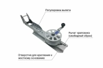 Лебедка якорн. ручная на жесткое основание (до 6кг, 50м)