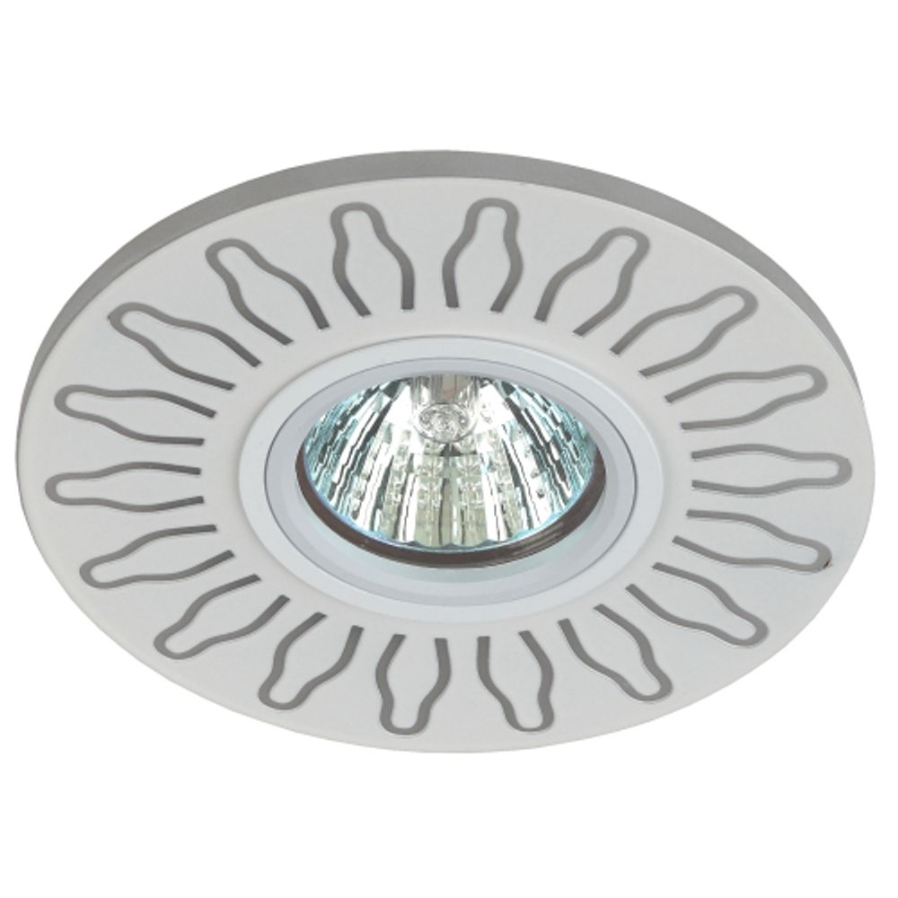 DK LD31 WH Светильник ЭРА декор cо светодиодной подсветкой MR16, 220V, max 11W, белый
