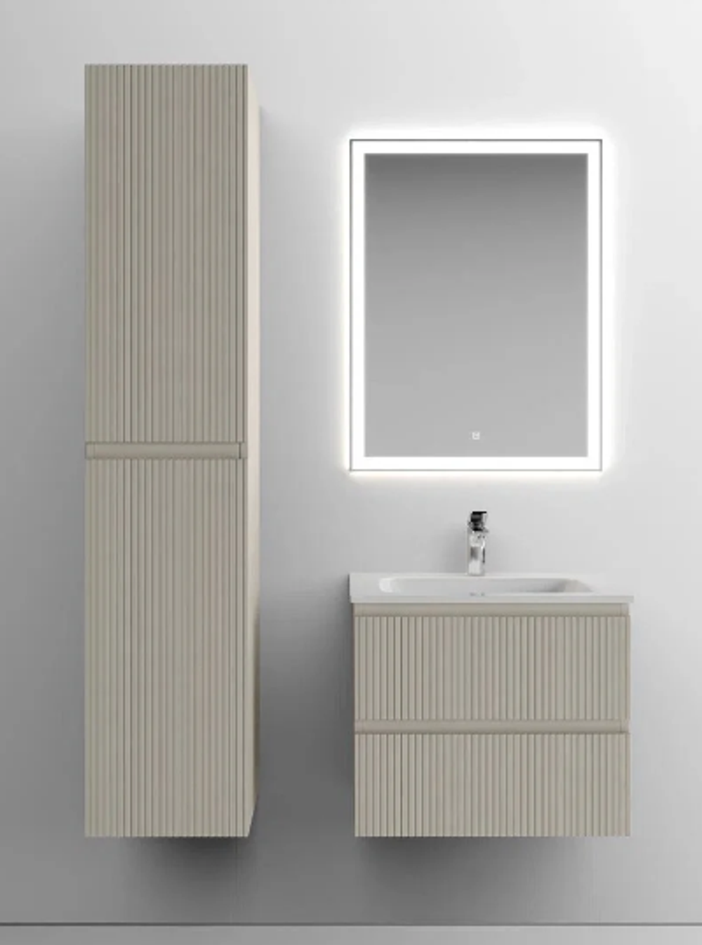 Тумба подвесная SANCOS Snob T 590х445х500, c двумя ящиками оснащенными доводчиками, Beige Soft , арт.SNT60CE