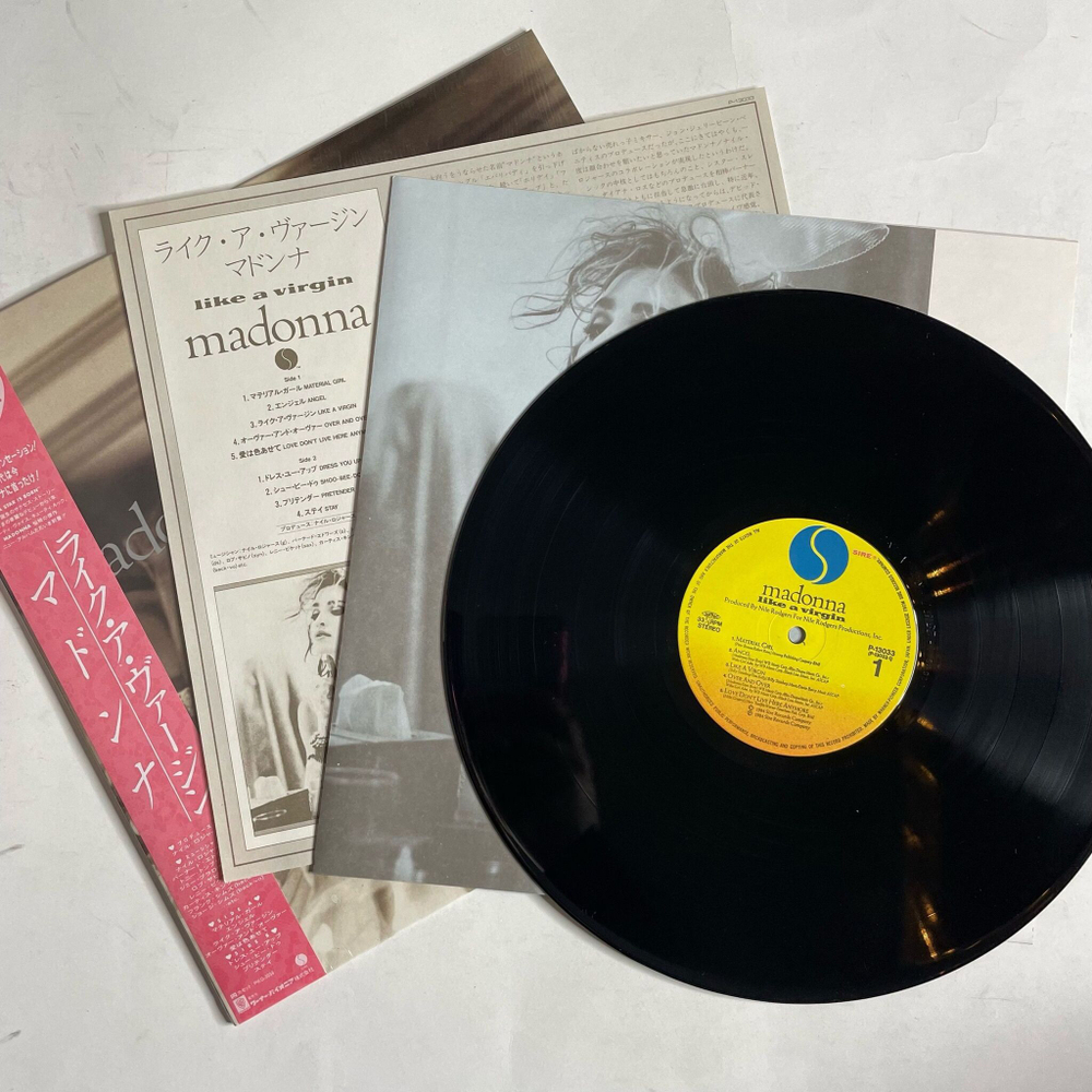 Винтажная виниловая пластинка LP Madonna Like A Virgin (Japan 1984) (Obi)