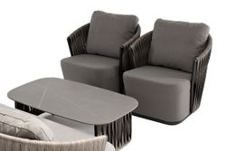 "Флоренция" лаунж-зона из искусственного ротанга, цвет графит