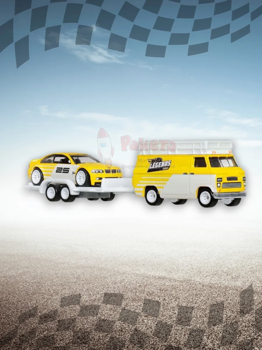 Набор Хот Вилс Premium HW Rally Hauler и BMW M3 JFM93