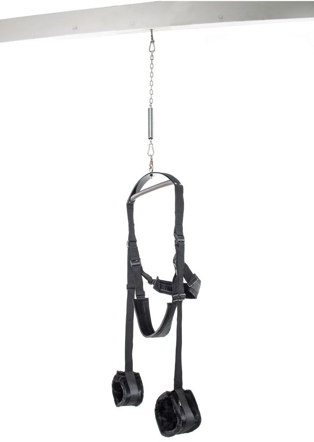 Чёрные секс-качели Spinning Fantasy Swing (Цвет: черный)