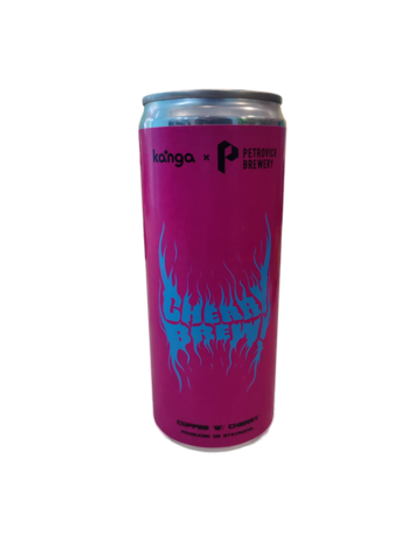 Безалкогольный газированный тонизирующий напиток "Черный кофе с вишней" 0,33 л/12 шт Розовый