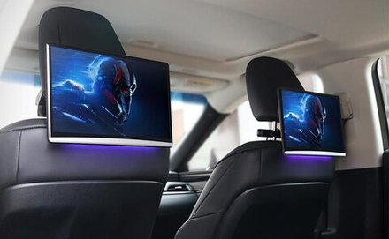 Монитор на подголовник - ERGO ER1250AN с сенсорным экраном 12.5” (IPS 1920х1080, Android, 8+128Gb, +out) серебристый