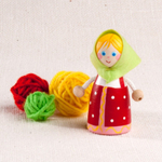 Набор пальчиковых игрушек Маша и медведь, Вальда