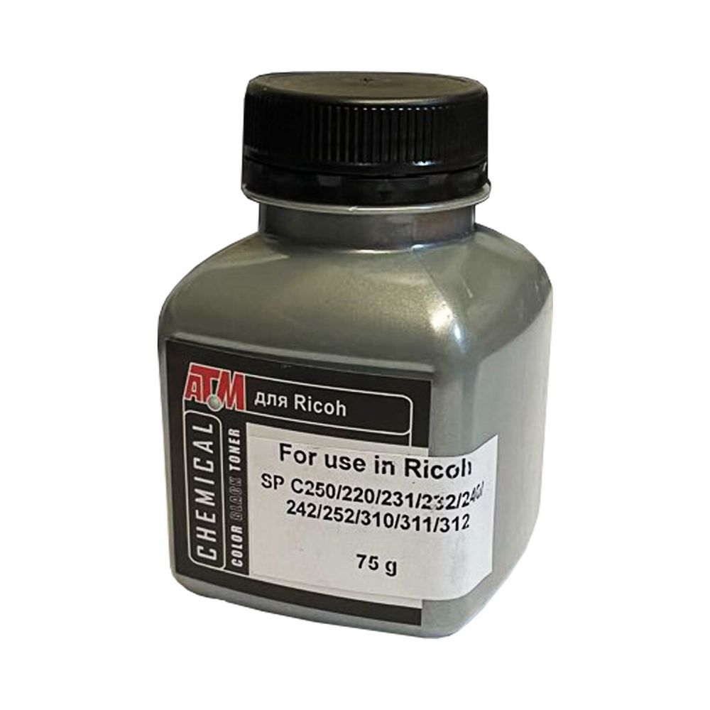 Тонер для RICOH SP C250 (75гр, черный, Chemical) Silver ATM