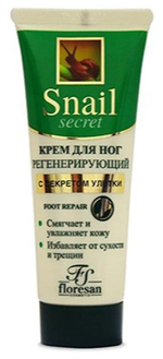 ФЛОРЕСАН Snail Secret Крем для ног регенерирующий c муцином улитки, 75 мл ф-611 (12889)