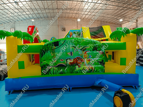 Коммерческий надувной батут "Парк динозавров" 5*5*2,8 м