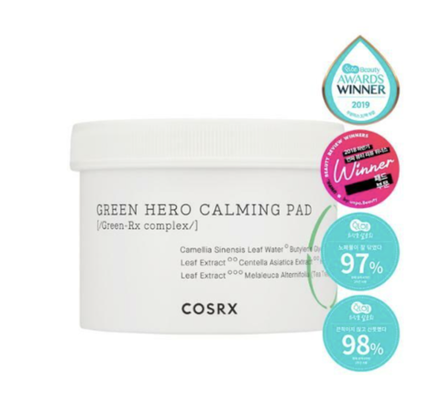 COSRX пэды успокаивающие One Step Green Hero Calming Pad (70 шт)