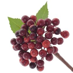 GAEM Ветка искусственная "Ягода", L12 W10 H27 см, 3в.