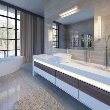 3887/12WW HIGHTECH ODL20 391 бел/металл Настен.поворотн.светильник LED 4000K 12W 220V IP44 ARNO