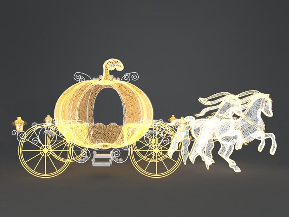 Светодиодная конструкция "Карета Золушки"