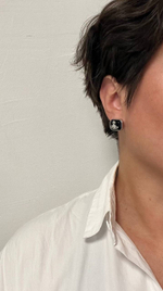 Серьги с чёрными вставками Vivienne Westwood