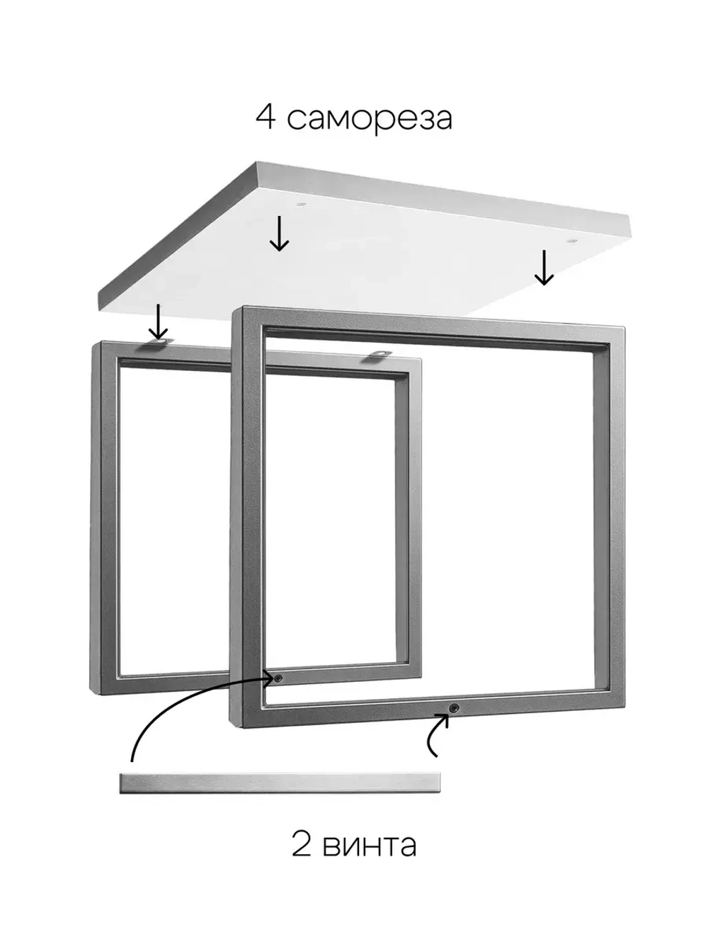 Компактный журнальный стол Куб - БД - ЛДСП в ПВХ