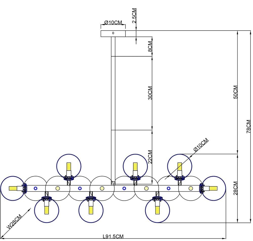 Люстра на штанге Arte Lamp